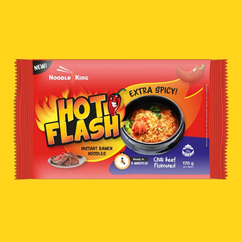 Hot Flash Extra Spicy Instant Ramen Noodles 170g