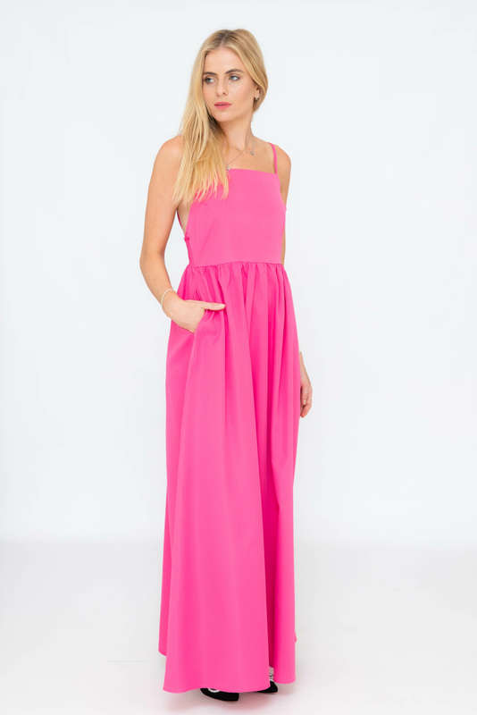 Jack Strappy Midaxi Summer Party Dress With Pockets