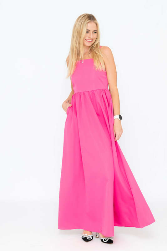 Jack Strappy Midaxi Summer Party Dress With Pockets