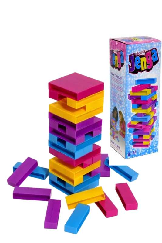 Jenga Building Blocks Cubes 45 Piece Set