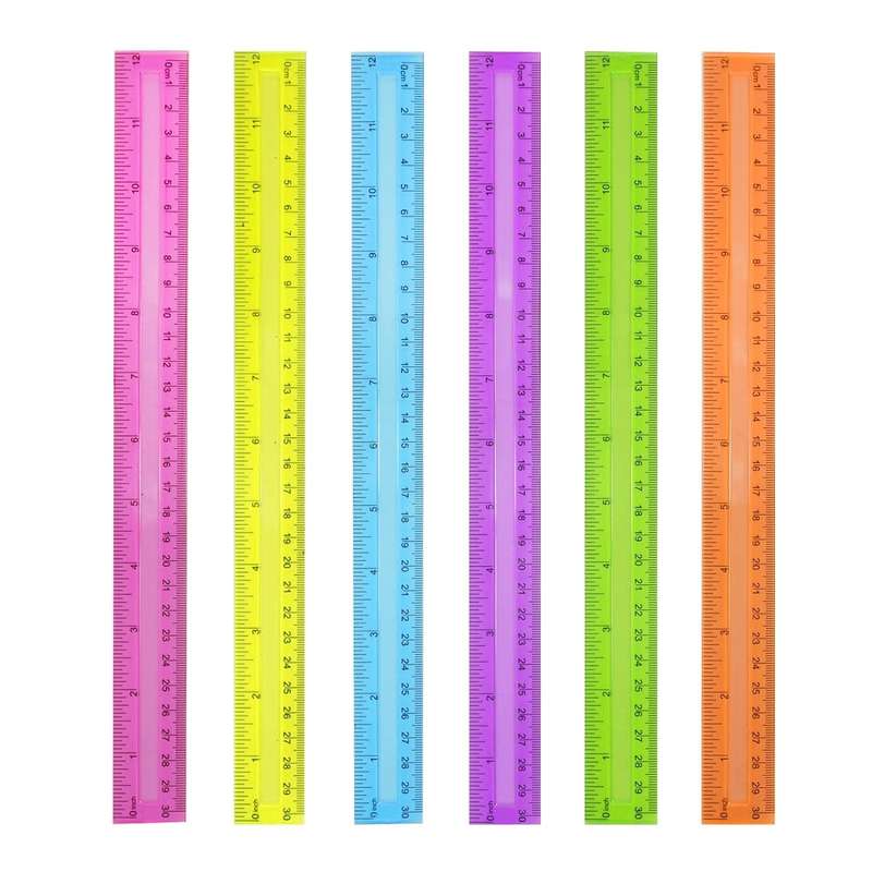 Senza 30cm Neon Ruler For School