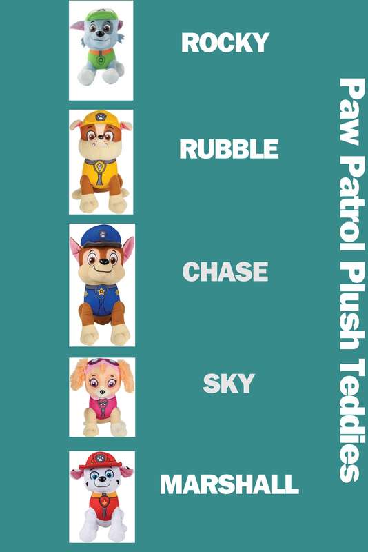 Paw Patrol Plush Teddies