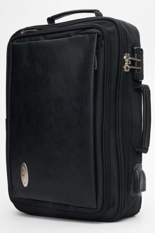Powerland Genuine Leather Laptop Backpack School Bag
