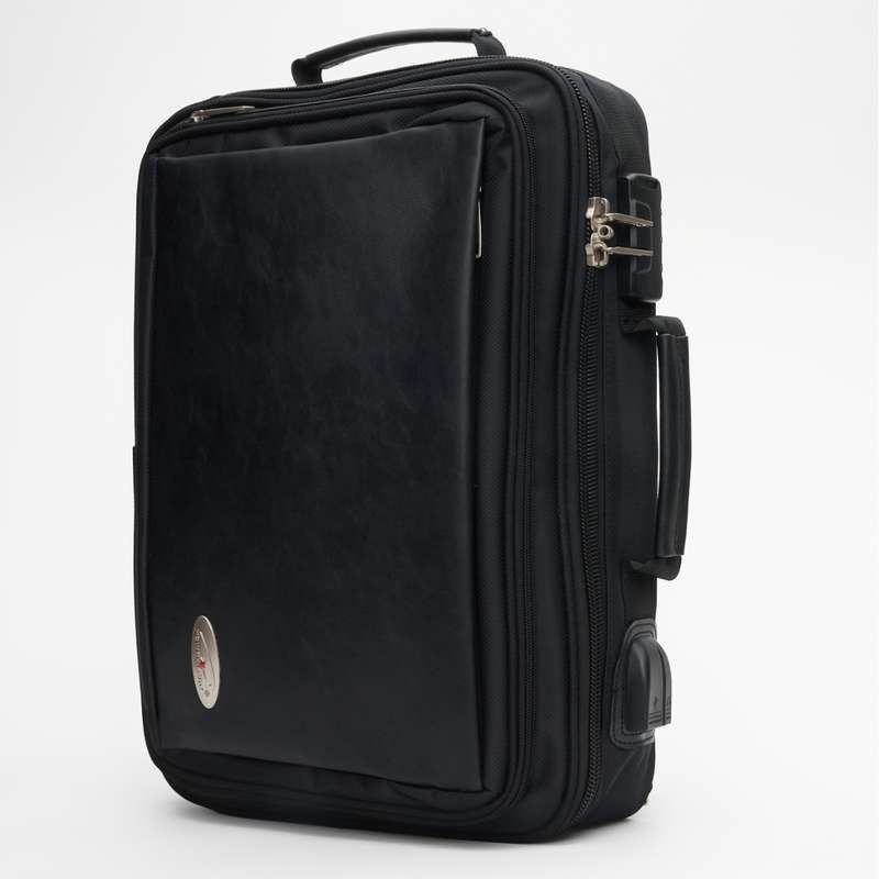 Powerland Genuine Leather Laptop Backpack School Bag