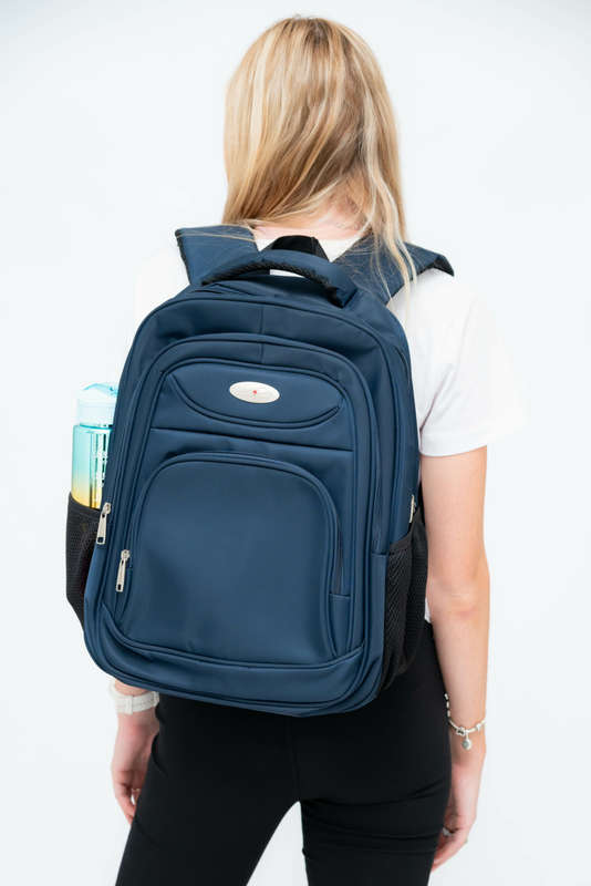 Powerland Large School Backpack or Laptop Bag Navy