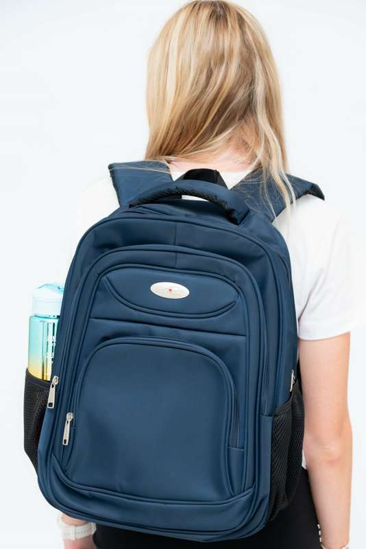 Powerland Large School Backpack or Laptop Bag Navy