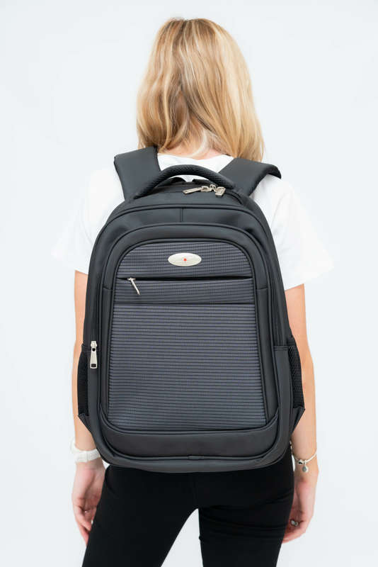 Powerland Large School Backpack or Laptop Bag Black With Free Water Bottle