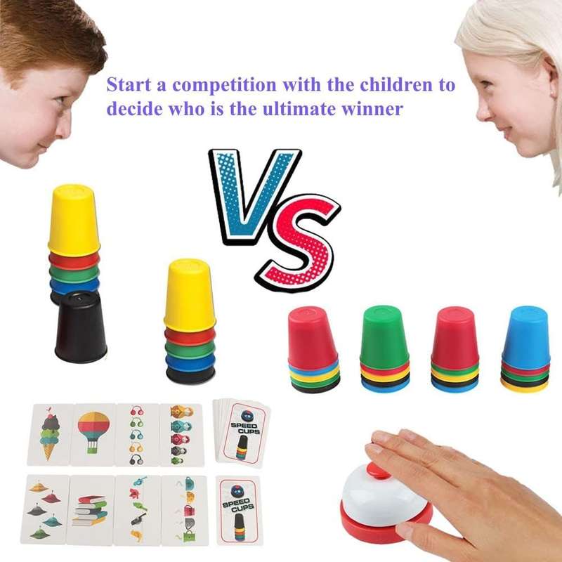 Quick Cups Match Up Stack Up Game
