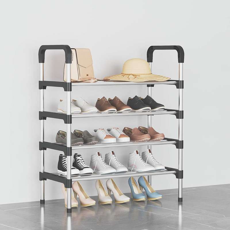 Senza 4 Tier Shoe Rack Organizer Storage Rack