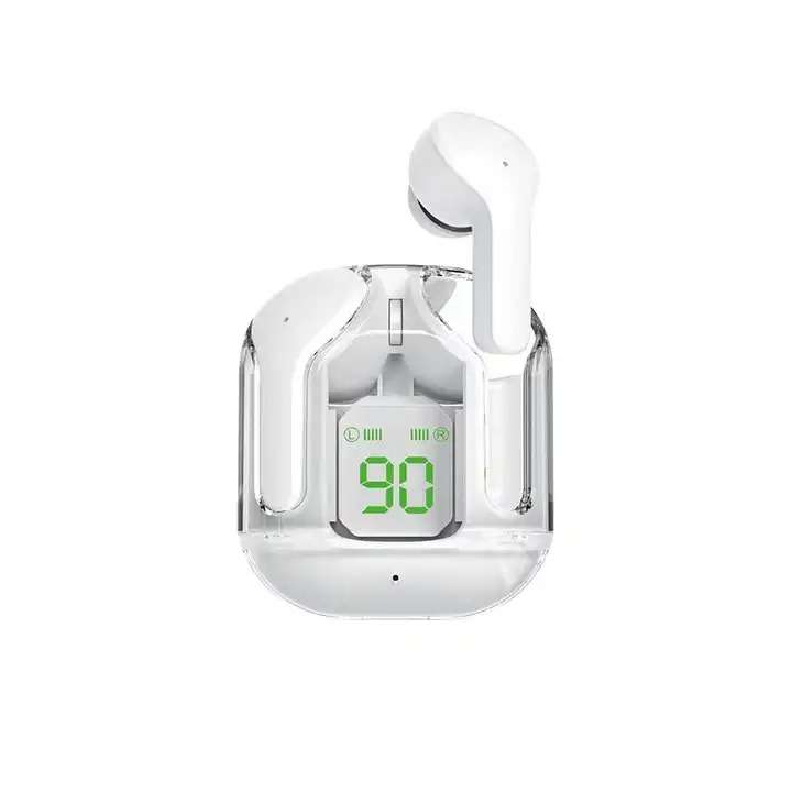 TWS Earphone True Wireless Earbuds Bluetooth Earpods With Crystal Digital Case