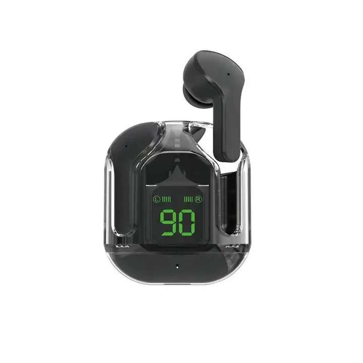 TWS Earphone True Wireless Earbuds Bluetooth Earpods With Crystal Digital Case
