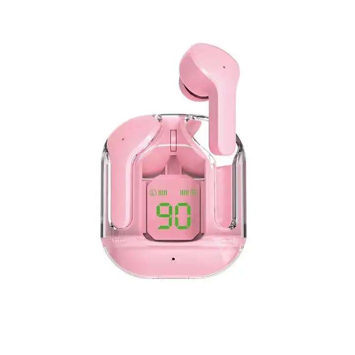 TWS Earphone True Wireless Earbuds Bluetooth Earpods With Crystal Digital Case