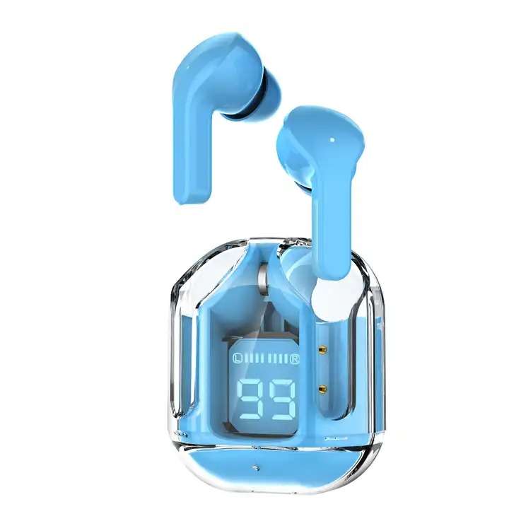 TWS Earphone True Wireless Earbuds Bluetooth Earpods With Crystal Digital Case