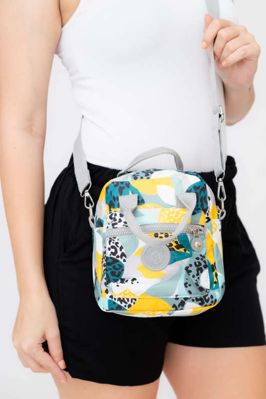 Forever Floral Crossbody Sling Shoulder Summer Bag With Multiple Pockets Small