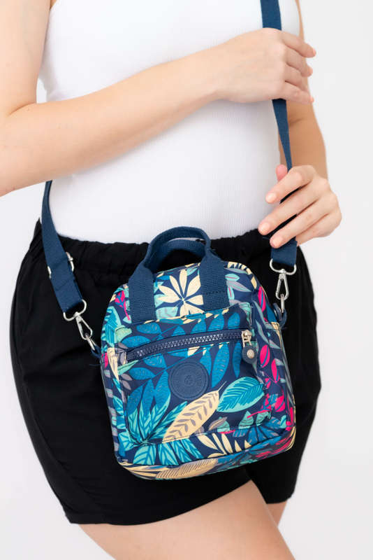 Forever Floral Crossbody Sling Shoulder Summer Bag With Multiple Pockets Small