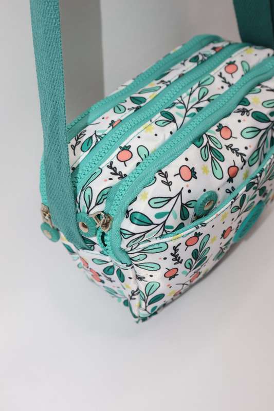 Forever Floral Crossbody Sling Shoulder Summer Bag With Multiple Pockets Medium