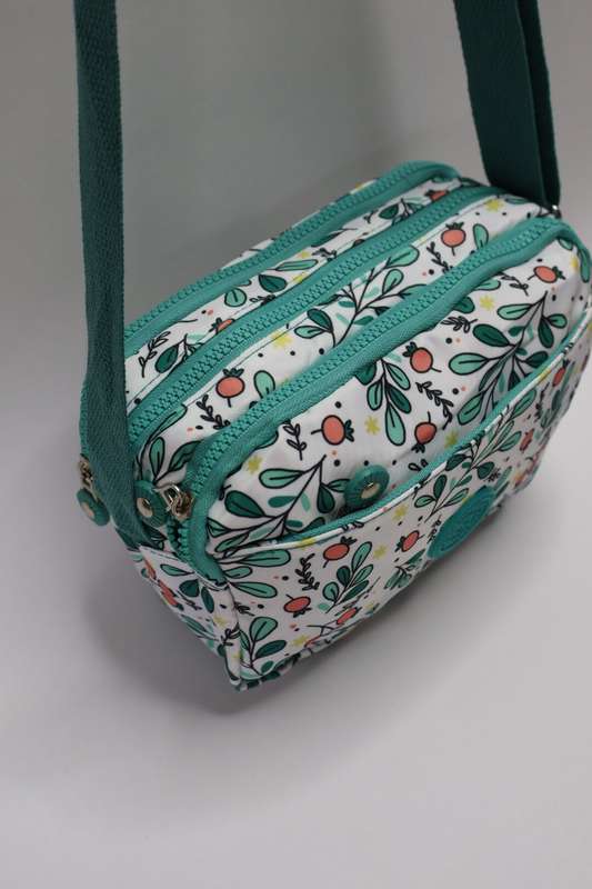 Forever Floral Crossbody Sling Shoulder Summer Bag With Multiple Pockets Medium