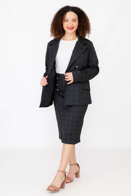 Marrissa 2 Piece Blazer &amp; Skirt Set