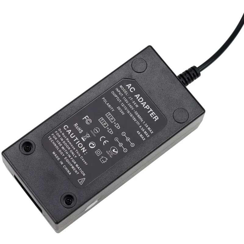 Multipurpose Universal Adjustable Notebook Power Adapter Charger For Laptops, 15-24V, 96W AC DC