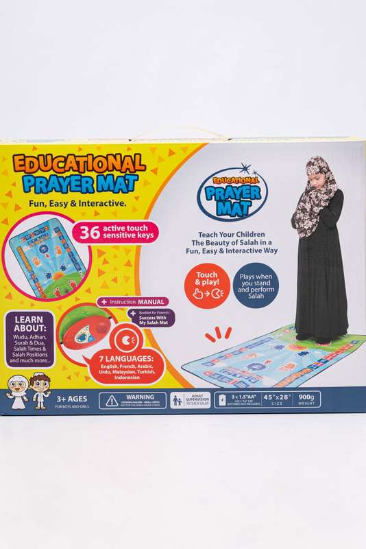Smart Salah Mat Digital Interactive Educational Prayer Mat For Adults &amp; Kids 144cm x 75cm