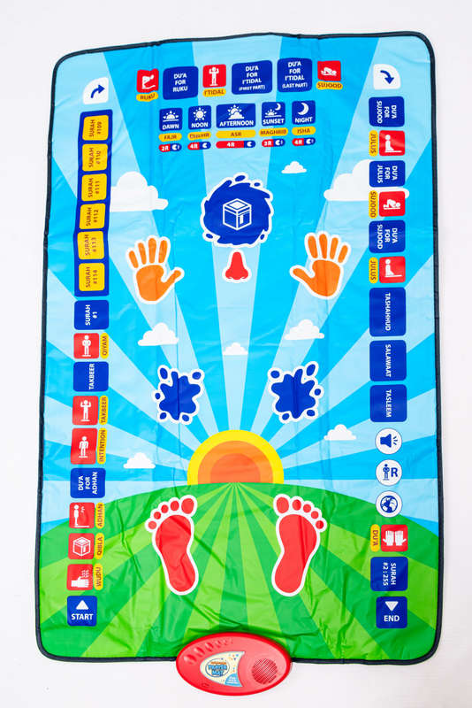 Smart Salah Mat Digital Interactive Educational Prayer Mat For Adults &amp; Kids 144cm x 75cm