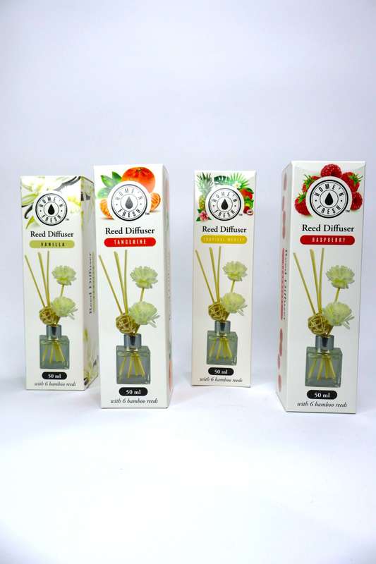 Reeds Diffuser Combo Flower Sticks &amp; 6 Bamboo Reeds (50ml)