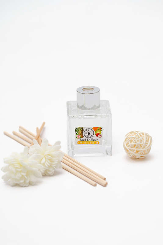 Reeds Diffuser Combo Flower Sticks &amp; 6 Bamboo Reeds (50ml)