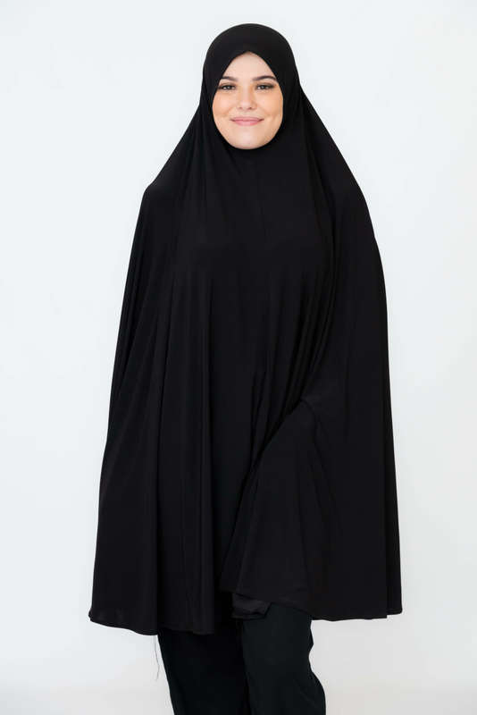 Ayesha Black Flowing Abaya Burqa