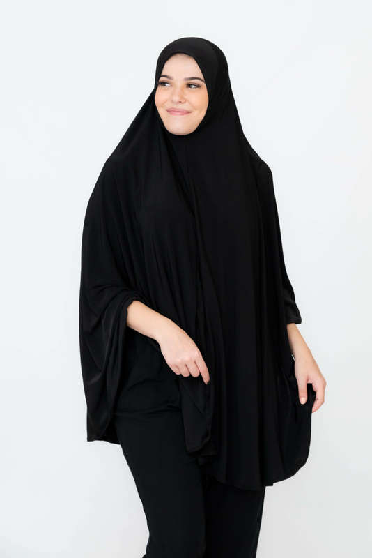 Ayesha Black Flowing Abaya Burqa