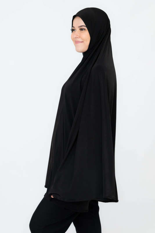 Ayesha Black Flowing Abaya Burqa
