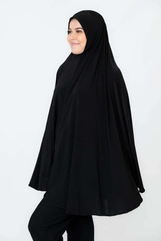 Ayesha Black Flowing Abaya Burqa