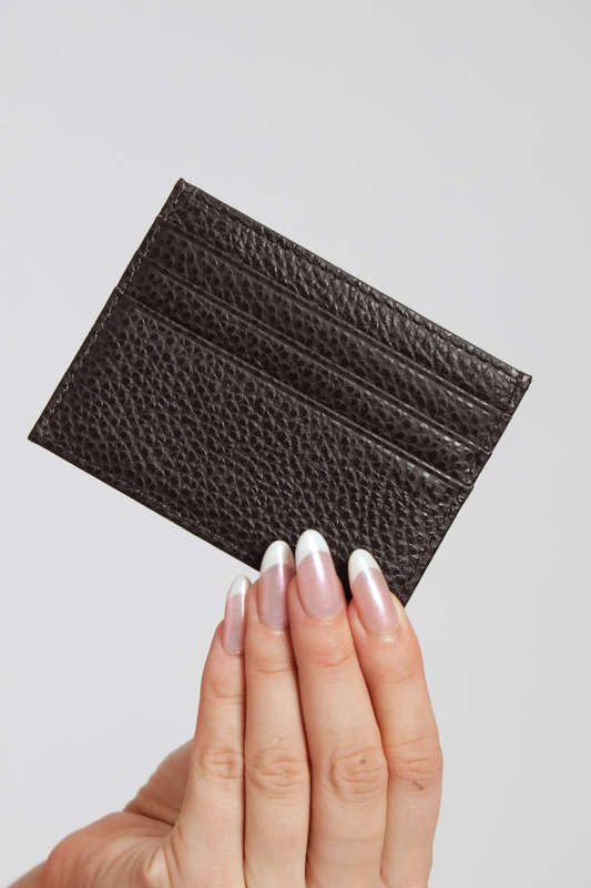 Genuine Leather RFID Blocking Slim 6 Card Wallet Holder