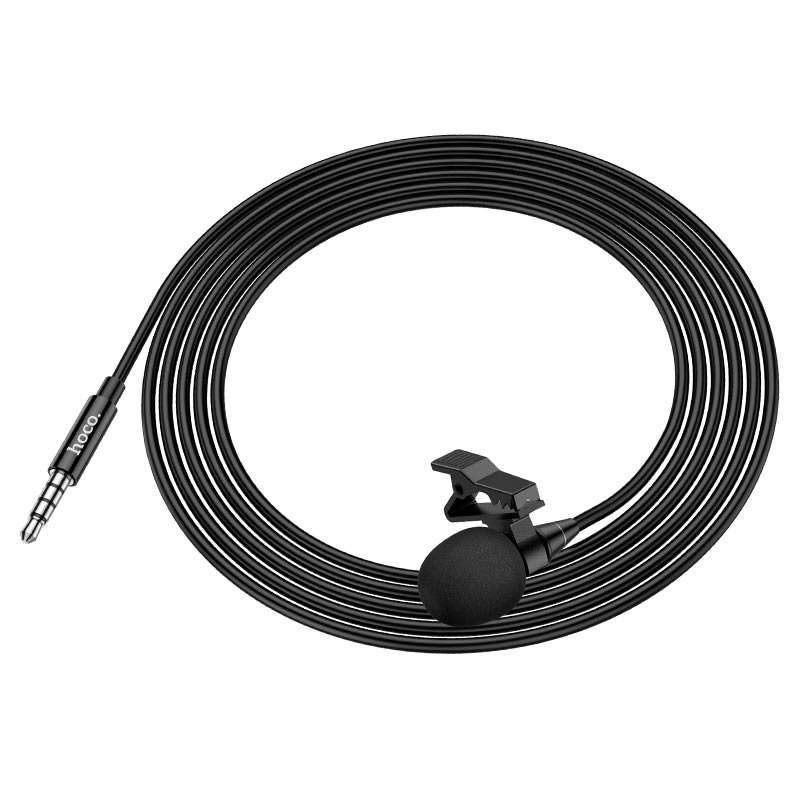HOCO Microphone Hands Free Clip-on Mic Lavalier For Smartphone & PC Audio Plug 3.5mm