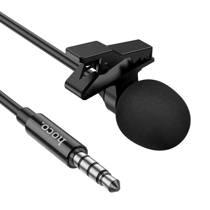 HOCO Microphone Hands Free Clip-on Mic Lavalier For Smartphone & PC Audio Plug 3.5mm