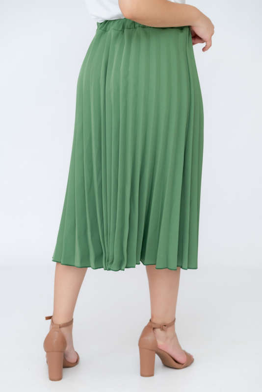 Leonora Pleated Mid Length Skirt