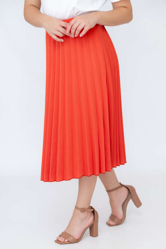 Leonora Pleated Mid Length Skirt