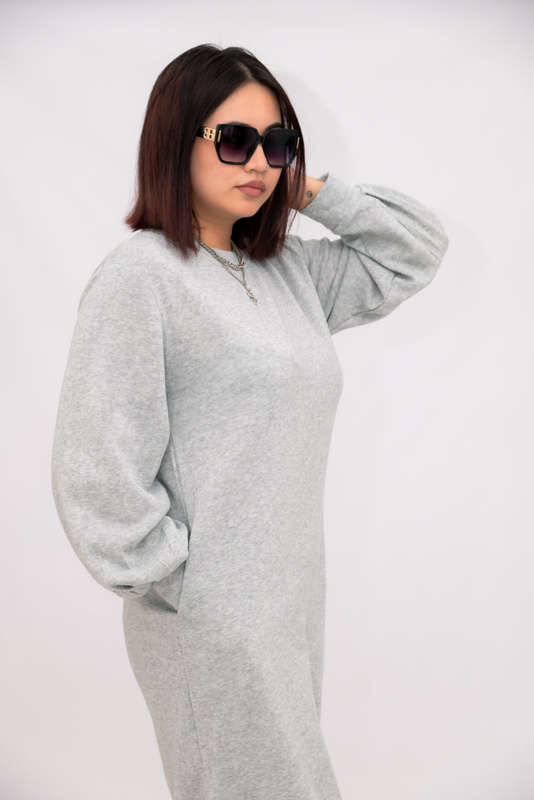 Dorothy Long Sleeve Midaxi Oversized Winter Sweater With Pockets