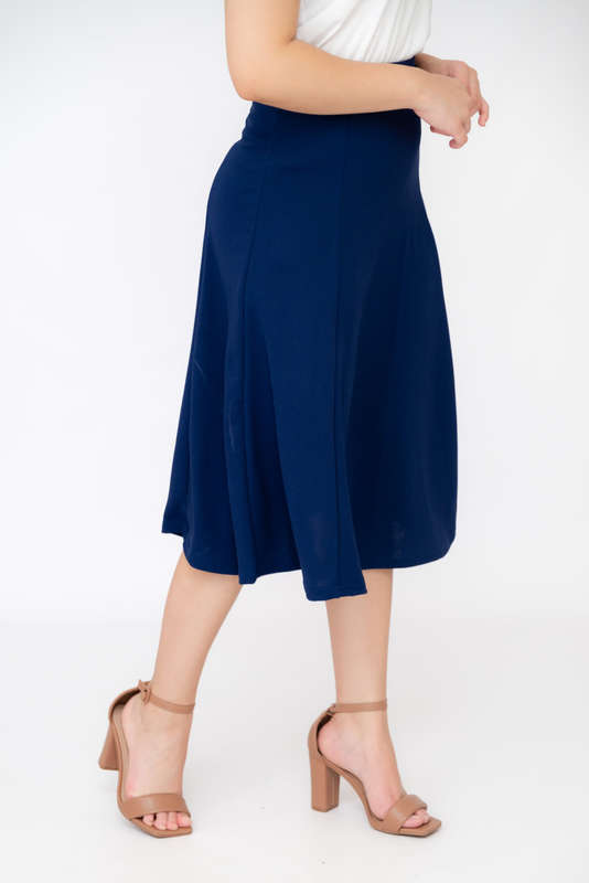 Sally Midaxi Skirt Navy