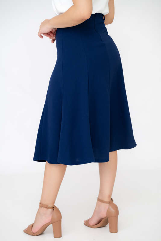 Sally Midaxi Skirt Navy