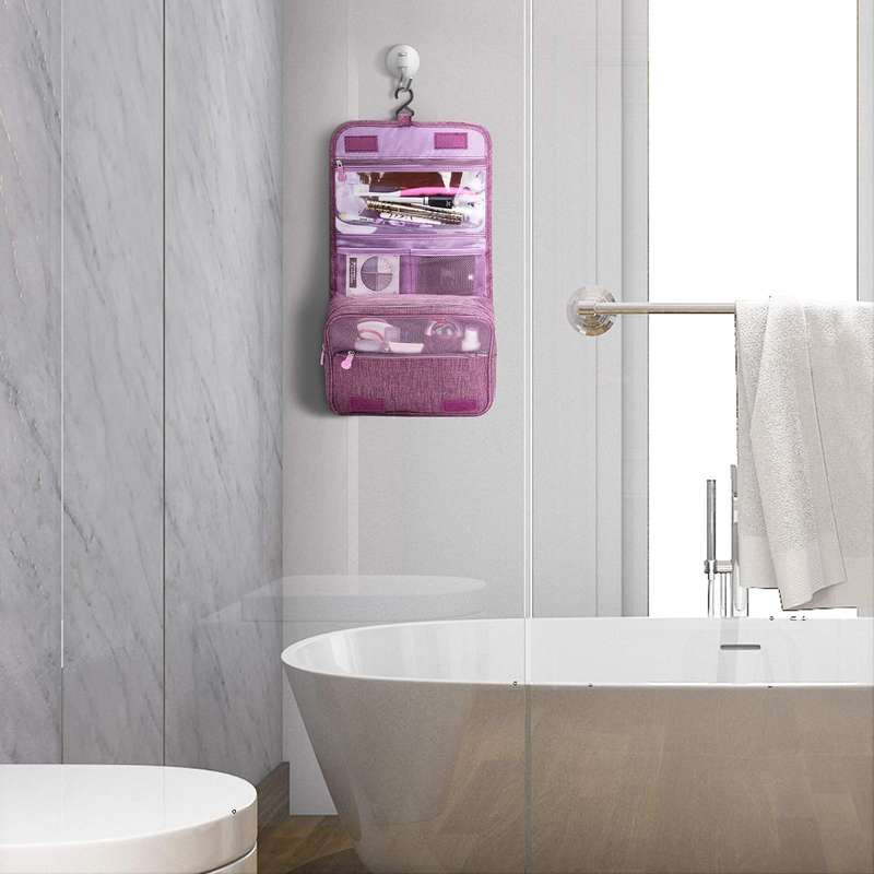 Senza Large Capacity Hanging Travel Toiletry and Make-Up Bag Organizer