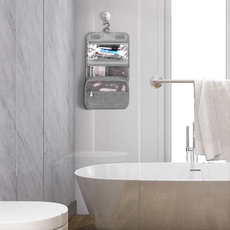 Senza Large Capacity Hanging Travel Toiletry and Make-Up Bag Organizer