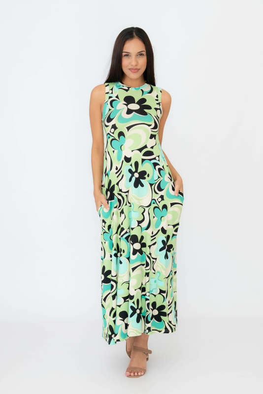 Somerset Sleeveless Maxi Dress With Pockets