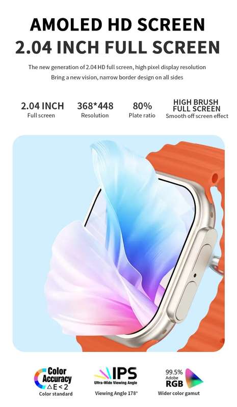 The Phone Premium S9 Android Ultra Smart Watch With 4G SIM & Video Calling Black