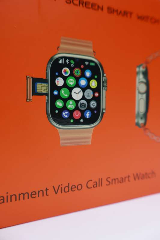 The Phone Premium S9 Android Ultra Smart Watch With 4G SIM & Video Calling Black