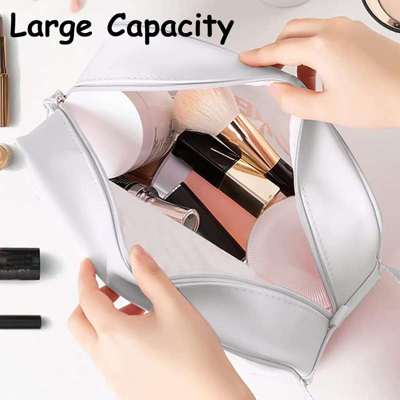 Senza Waterproof Transparent Travel Toiletry Bags White