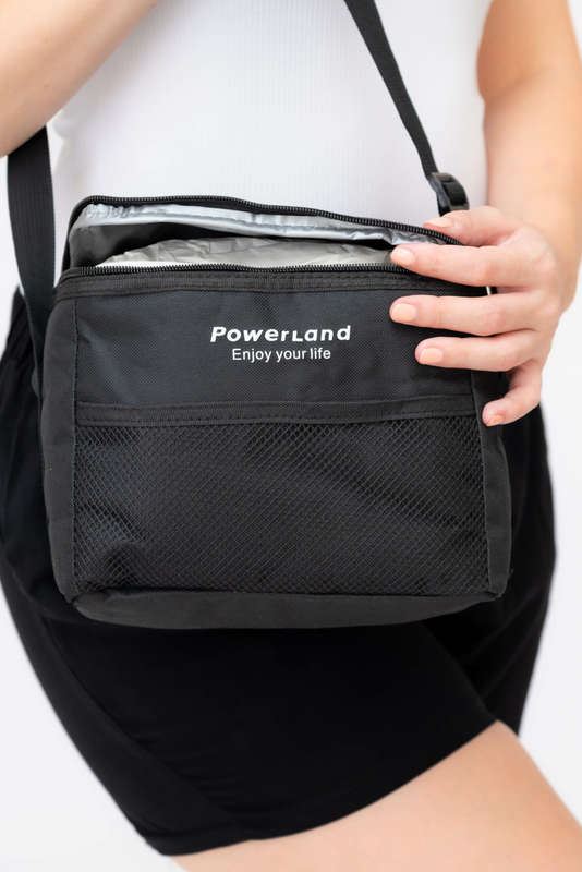Powerland Thermal Cooler Lunch Bag Black