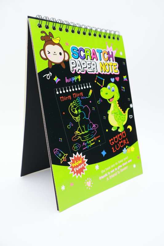 Senza 8 Sheet Scratch Note Cards With Sharp Tip Stylus 200mm X 140mm