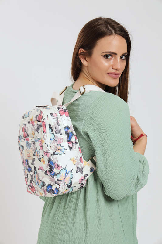 ladies Lux Handbag Travel Backpack With Multiple Compartments