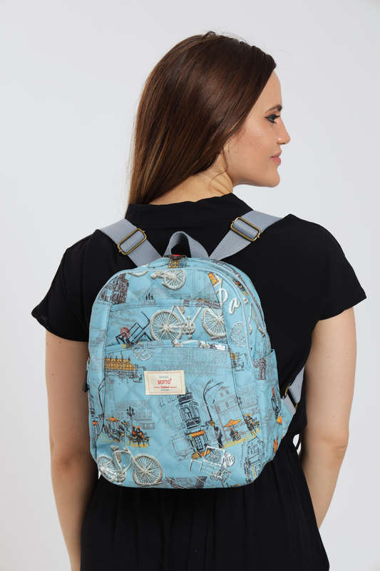 ladies Lux Handbag Travel Backpack With Multiple Compartments