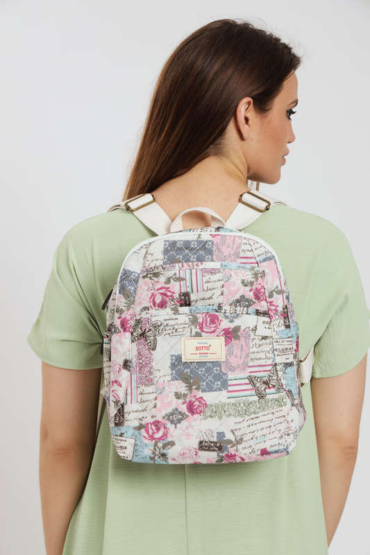 ladies Lux Handbag Travel Backpack With Multiple Compartments